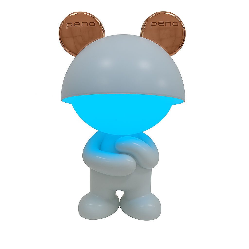 Copper Mousie – Rechargeable Night Light with White Noise (App-Free)