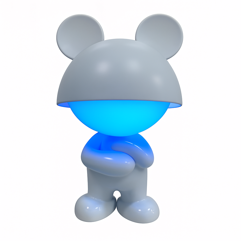 White Mousie – Rechargeable Night Light with White Noise (App-Free)