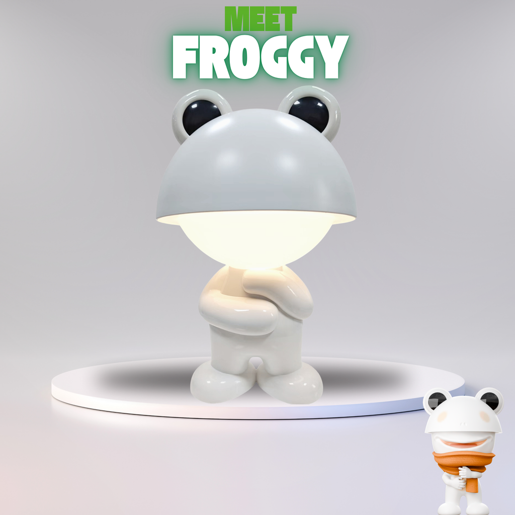 White Froggy – Rechargeable Night Light with White Noise (App-Free)