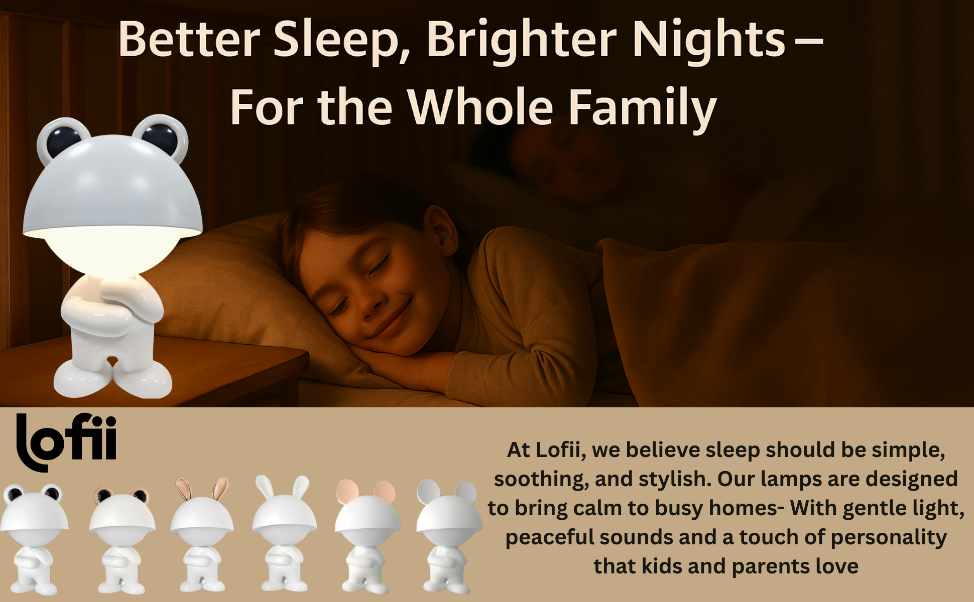 White Froggy – Rechargeable Night Light with White Noise (App-Free)